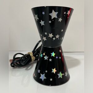 Star-Pattern LED Night Lamp - Black